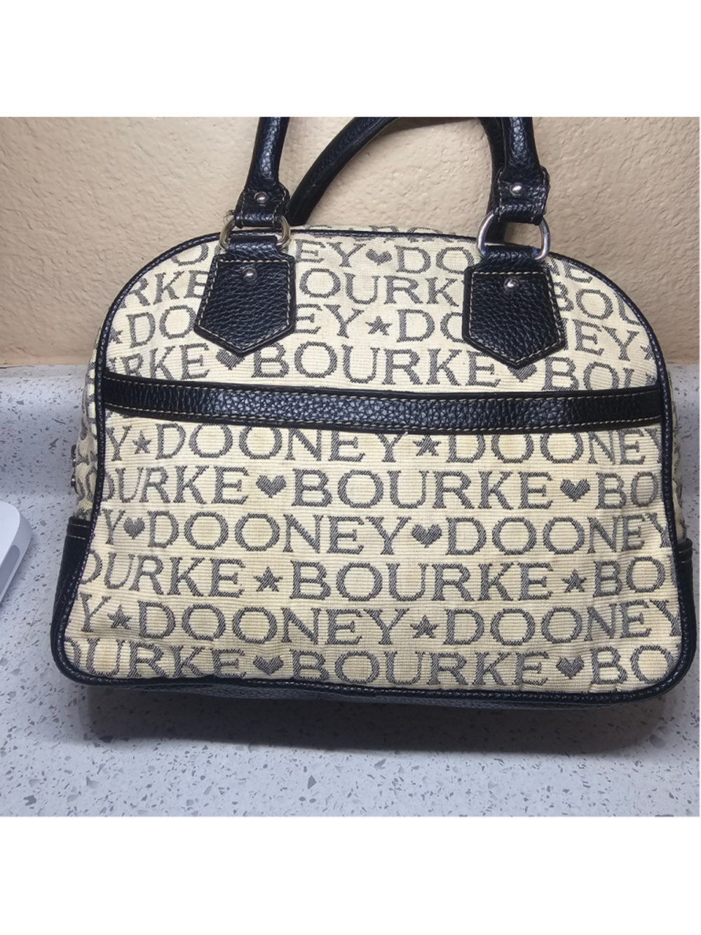 Dooney & Bourke Signature Monogram Satchel Bag